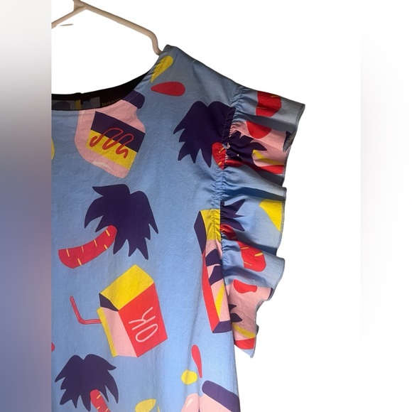 Nooworks Ruffle Top Snacks print - Picture 4 of 9